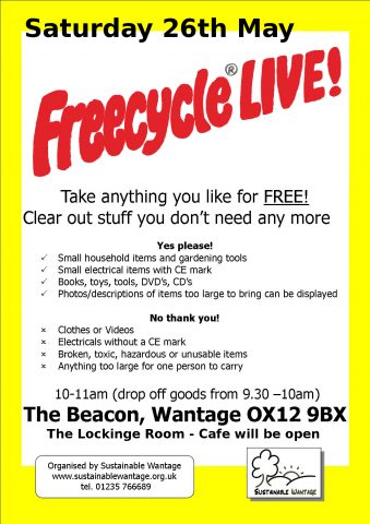 Freecycle poster May 2018